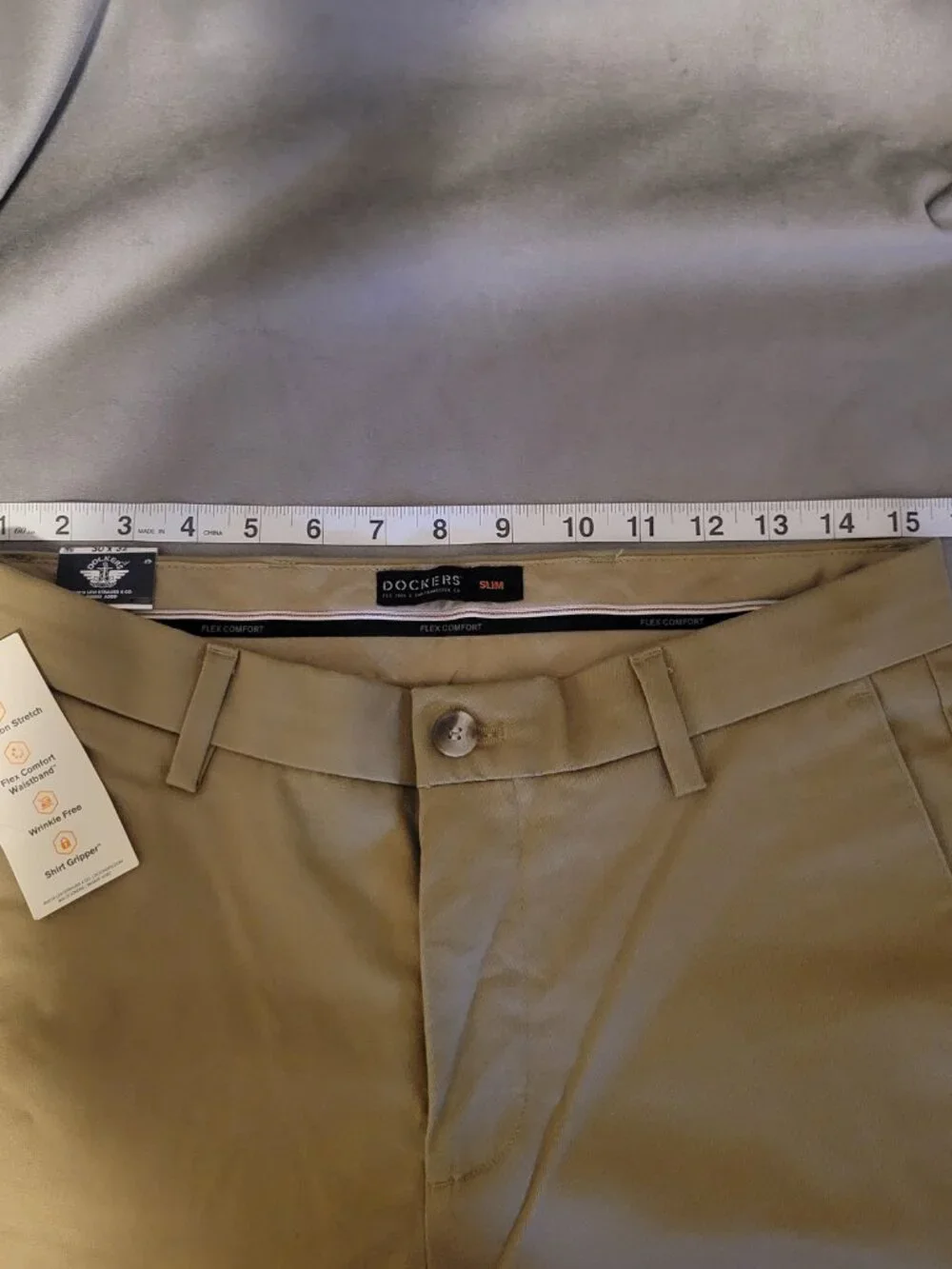 Dockers Khaki Pants Men's 30 X 32 Slim Straight Fit Cotton Blend NWT